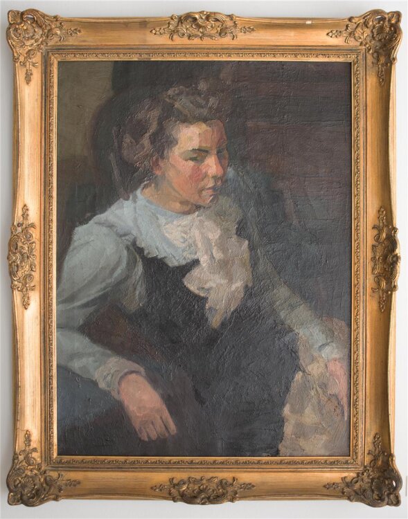 Gustav Buchner - Weibliches Bildnis - 1909 - Ölmalerei