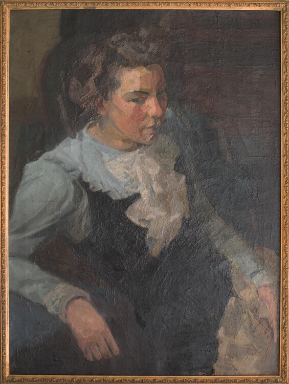 Gustav Buchner - Weibliches Bildnis - 1909 - Ölmalerei