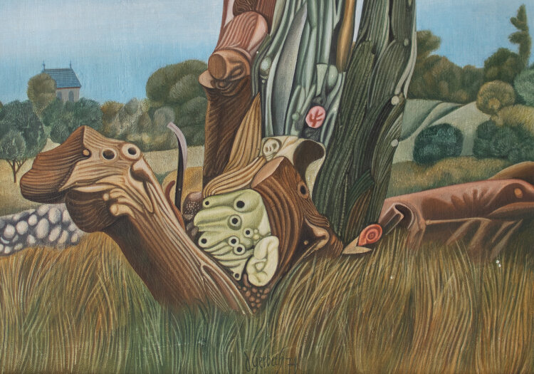 Dieter Gerberth - Altes Holz - 1974 - Ölmalerei