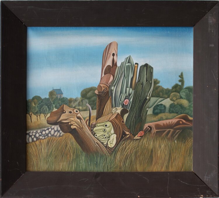 Dieter Gerberth - Altes Holz - 1974 - Ölmalerei