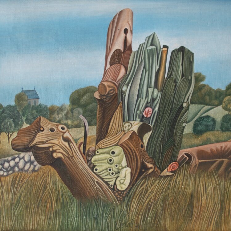 Dieter Gerberth - Altes Holz - 1974 - Ölmalerei
