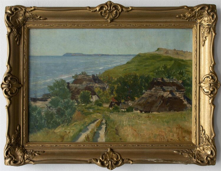 Alexander Rau - Fischerdorf Vitt, Rügen - undaiert - Ölmalerei