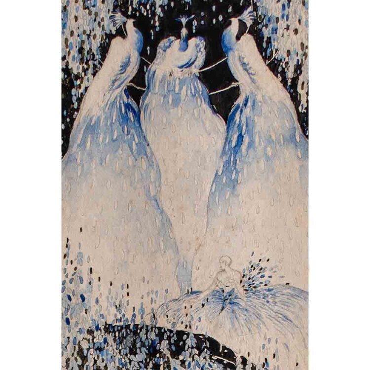 unbekannt - Tänzerin - Anfang 20. Jhd. - Aquarell