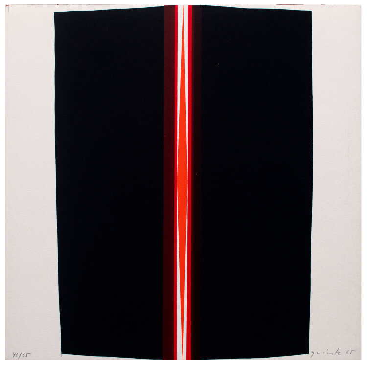 Lothar Quinte - o.T. (abstrakte Komposition) - 1965 - Farbsiebdruck