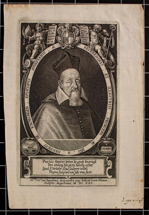Lucas Kilian - Bildnis Heinrich V. von Knöringen - undatiert - Kupferstich
