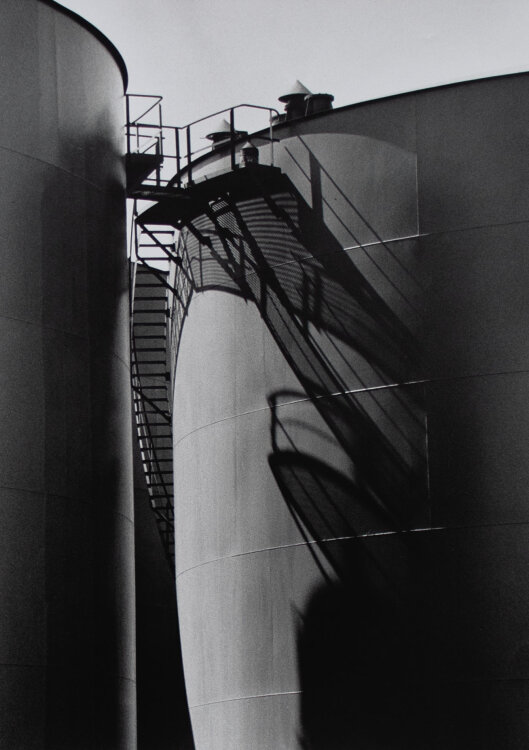Gisela Franke - Tanklager am Tempelhofer Weg - 1986 - Schwarz-Weiß-Fotografie