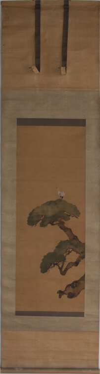 Sakai Hōitsu - Kranich - undatiert - Tuschezeichnung auf Seide