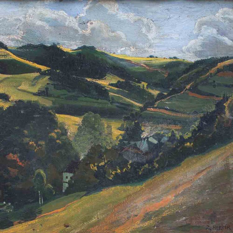 Zdislav Hercik - Sommerliche Landschaft - 1931 -...