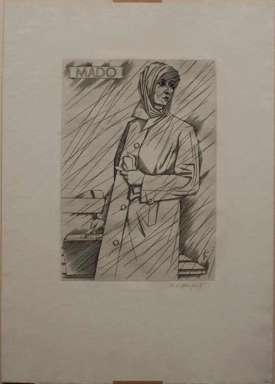 Heinrich Ilgenfritz - Mado - ca. 1947 - Kupferstich