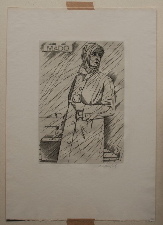 Heinrich Ilgenfritz - Mado - ca. 1947 - Kupferstich
