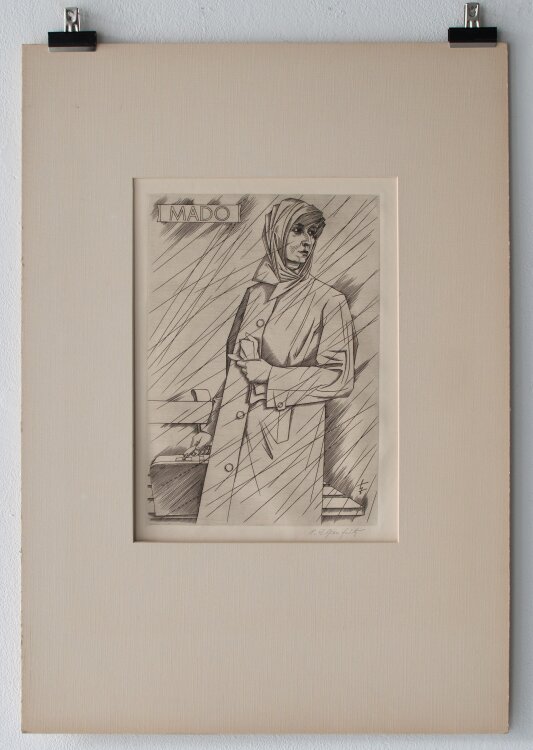 Heinrich Ilgenfritz - Mado - ca. 1947 - Kupferstich