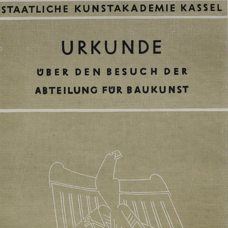 Heinrich Ilgenfritz - Entwurf einer Urkunde für die...