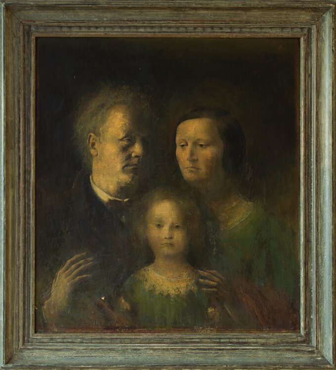 Willi Schmid - Familienbildnis - 1928 - Ölmalerei