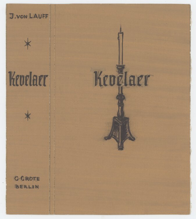 Heinrich Ilgenfritz - Entwurf Buchcover Kevelaer"...