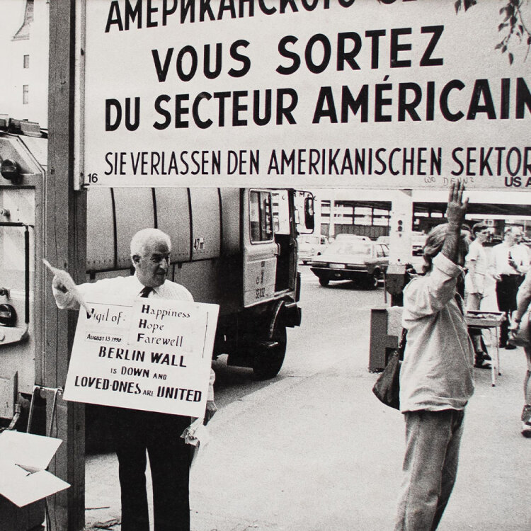 Uwe J. Haack - Berlin Grenzübergang - 1990 - Fotografie