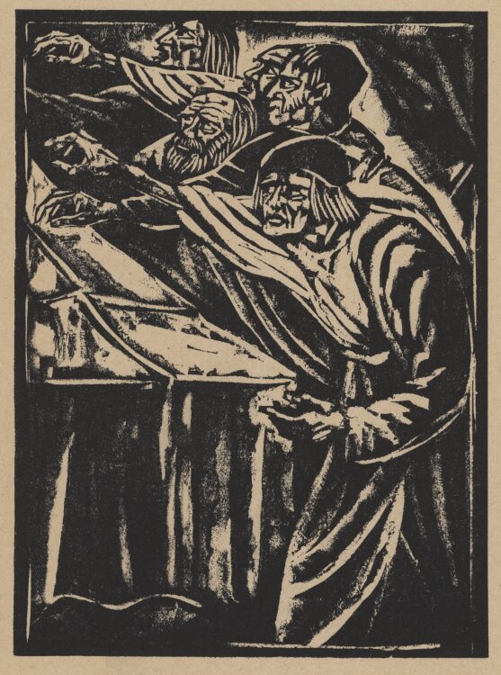 Walther Klemm - Die Abgesandten - 1920 - Holzschnitt
