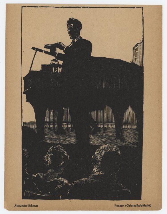 Alexander Eckener - Konzert - 1920 - Holzschnitt