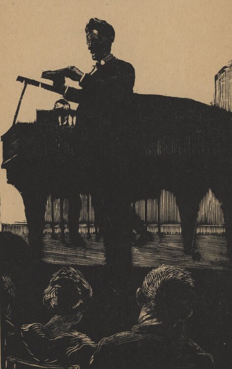 Alexander Eckener - Konzert - 1920 - Holzschnitt