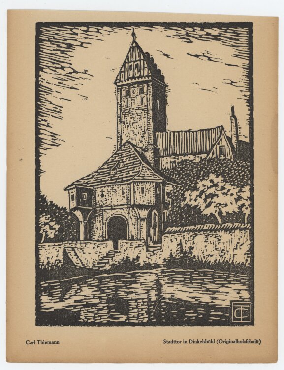 Carl Thodor Thiemann - Stadttor in Dinkelsbühl -...
