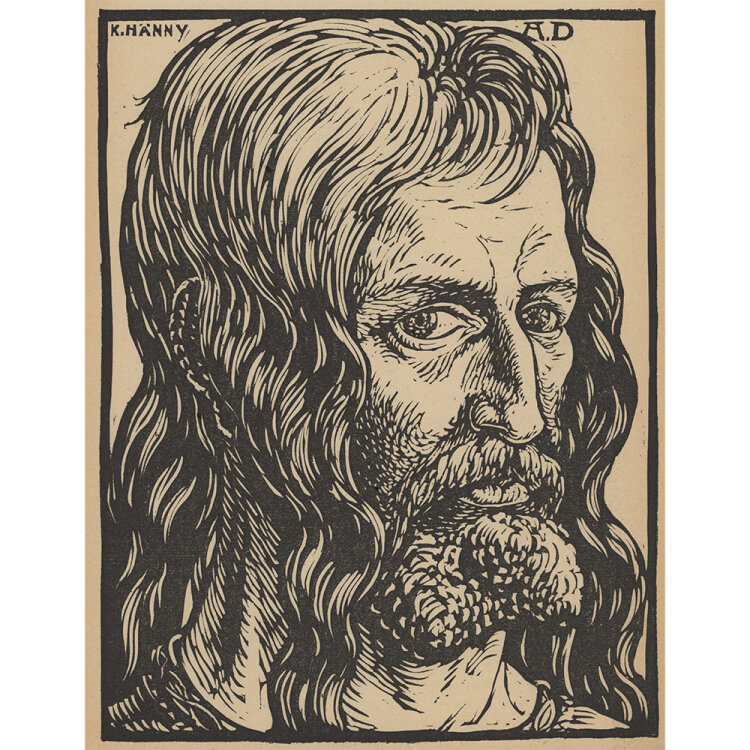 Karl Hänny - Dürer - 1922 - Holzschnitt