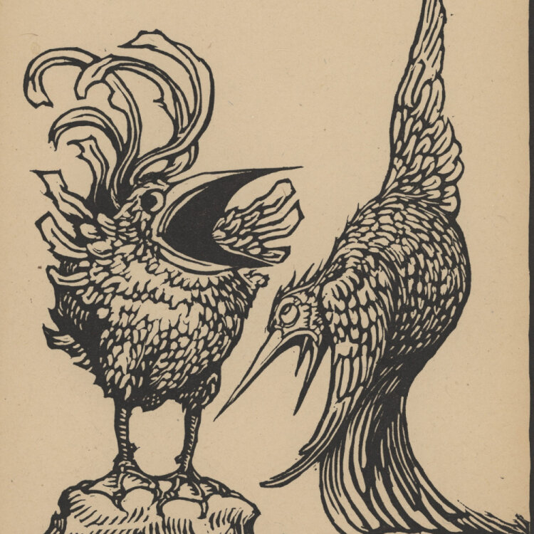 Bruno Goldschmitt - Zank - 1922 - Holzschnitt