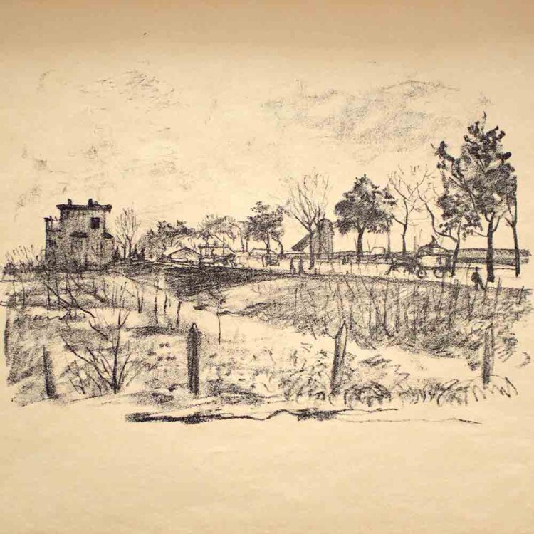 Rudolf Grossmann - Landstraße bei Zehlendorf. Berliner Bilder - 1905 - Lithografie