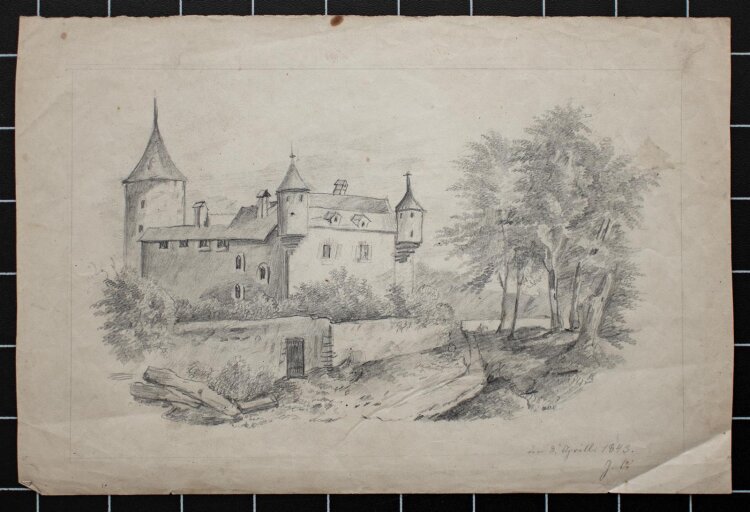 Monogrammist J. V. - Altes Schloss - undatiert -...