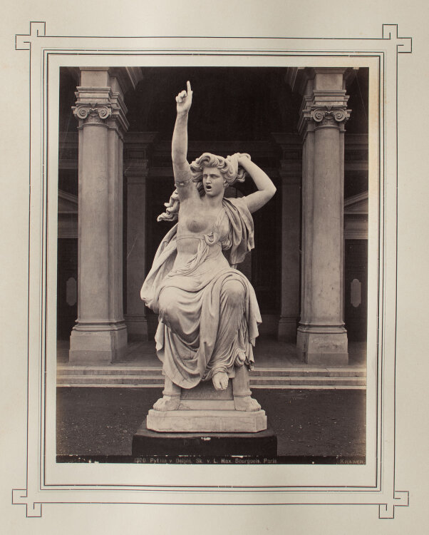 Oscar Kramer - Pythia von Delphi - 1873 - Albuminabzug