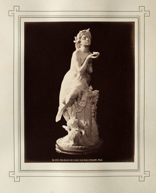 György Klösz - Die Quelle der Liebe - 1873 - Albuminabzug