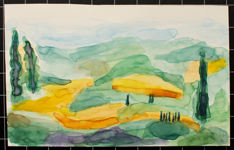 unbekannt - Landschaft - 1982 - Aquarell