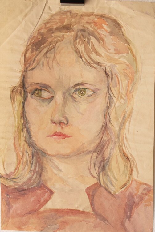 unbekannt - Weibliches Bildnis - undatiert - Aquarell