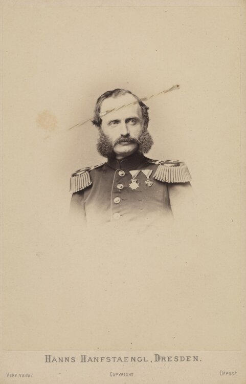 Hanns Hanfstaengl - Porträt König Georg von Sachsen - um 1880 - Fotografie