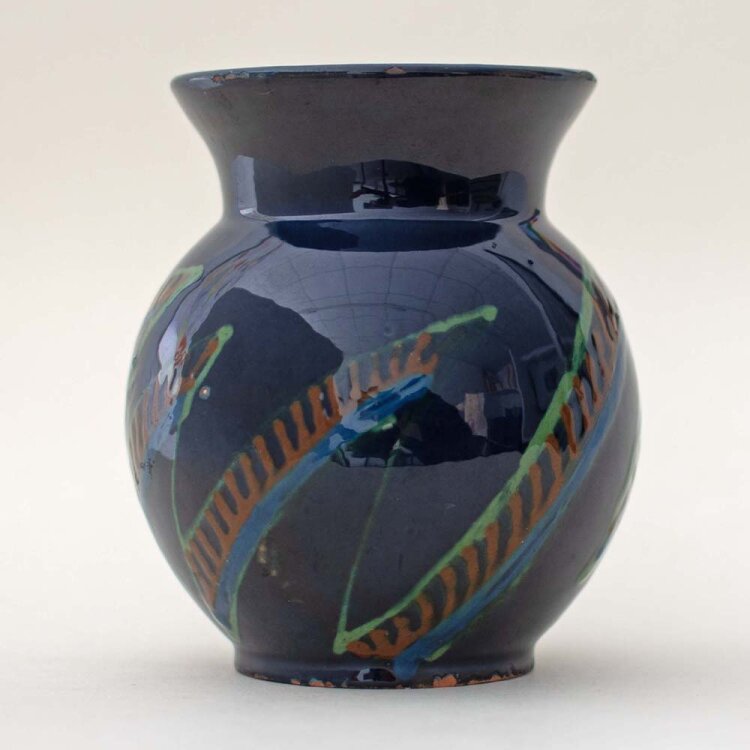 Dübendorf-Stettbach, Meister & Co., Kunsttöpferei - Vase - 1920er/30er Jahre - handbemalte Keramik