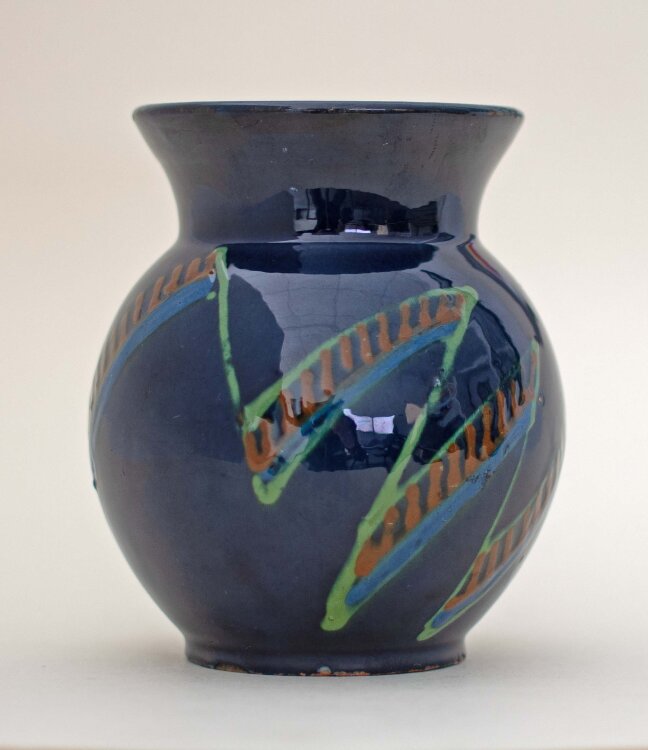 Dübendorf-Stettbach, Meister & Co., Kunsttöpferei - Vase - 1920er/30er Jahre - handbemalte Keramik
