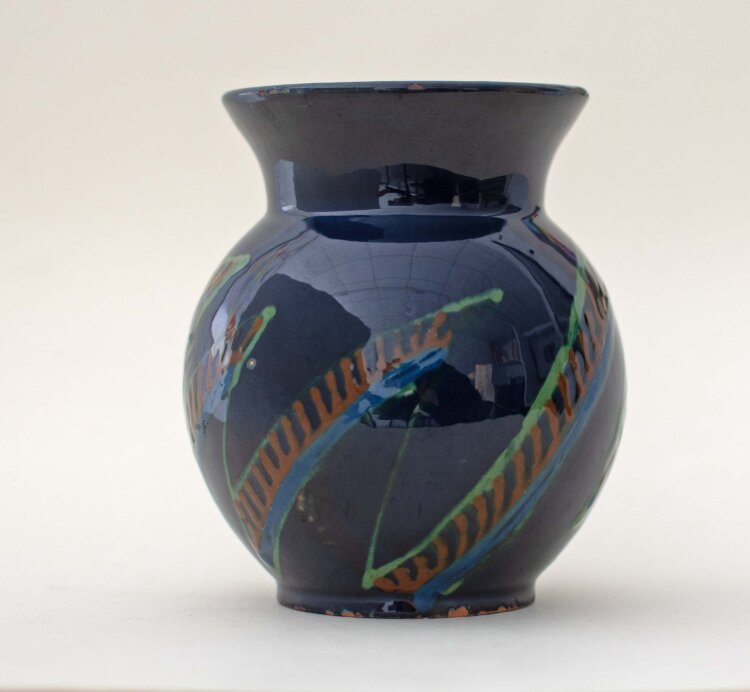 Dübendorf-Stettbach, Meister & Co., Kunsttöpferei - Vase - 1920er/30er Jahre - handbemalte Keramik