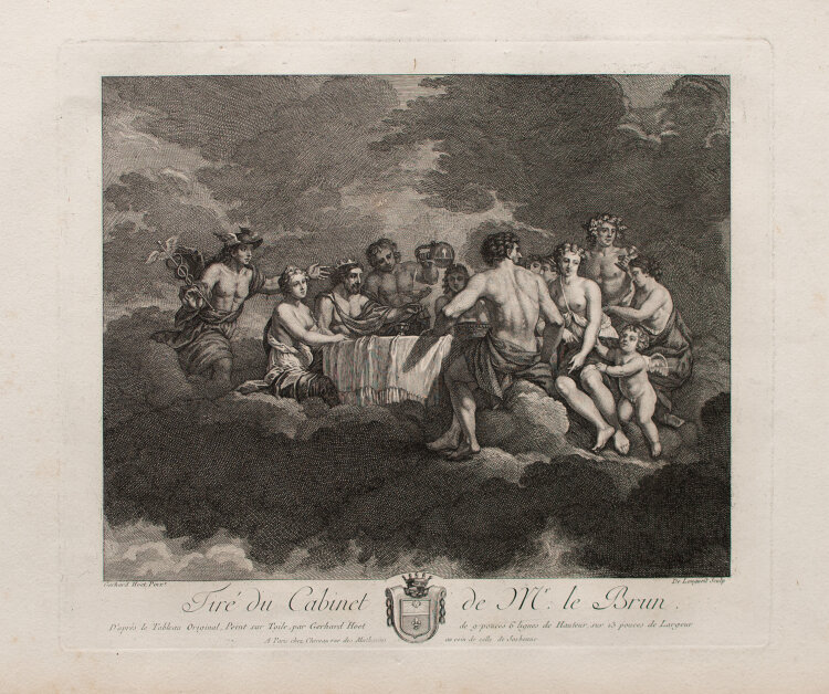 Joseph de Longueil - Der Olymp (Tiré du Cabinet de Mr. le Brun) - um 1780 - Kupferstich
