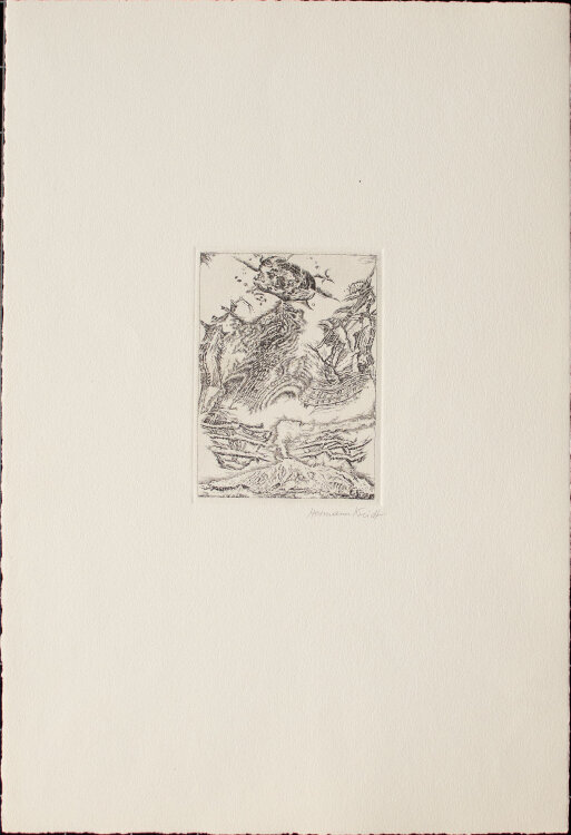 Hermann Kreidt - Landschaft - 1973 - Radierung