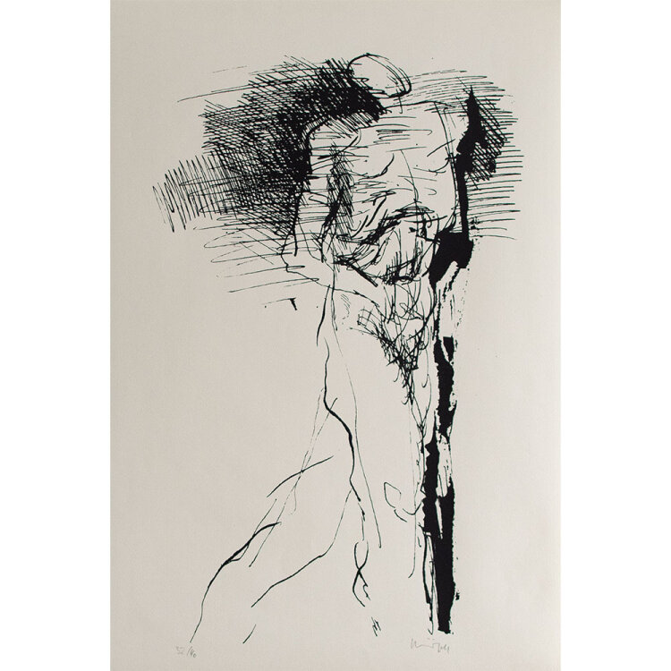 Peter Schnürpel - Schreitender - 1980er/1990er Jahre - Serigraphie