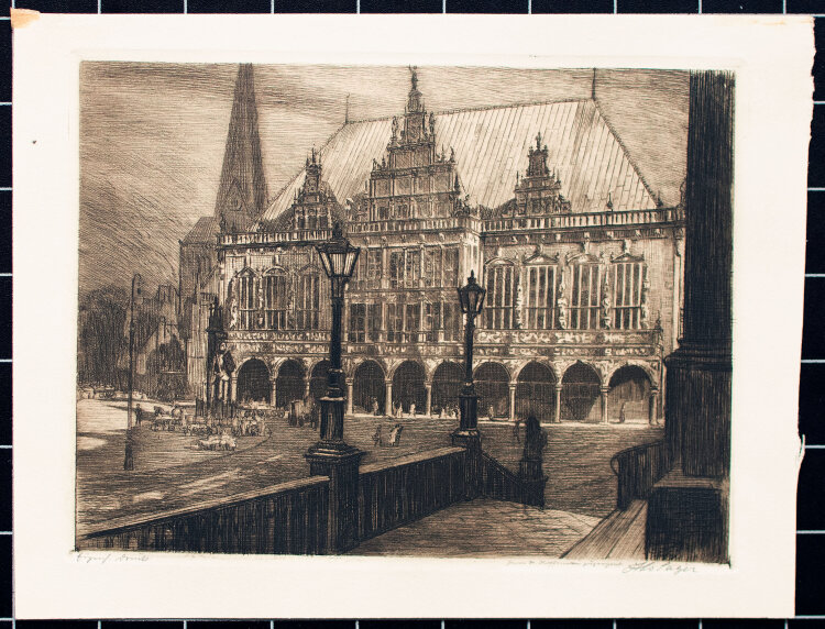 Otto Sager - Bremer Rathaus - Frühes 20. Jahrhundert...