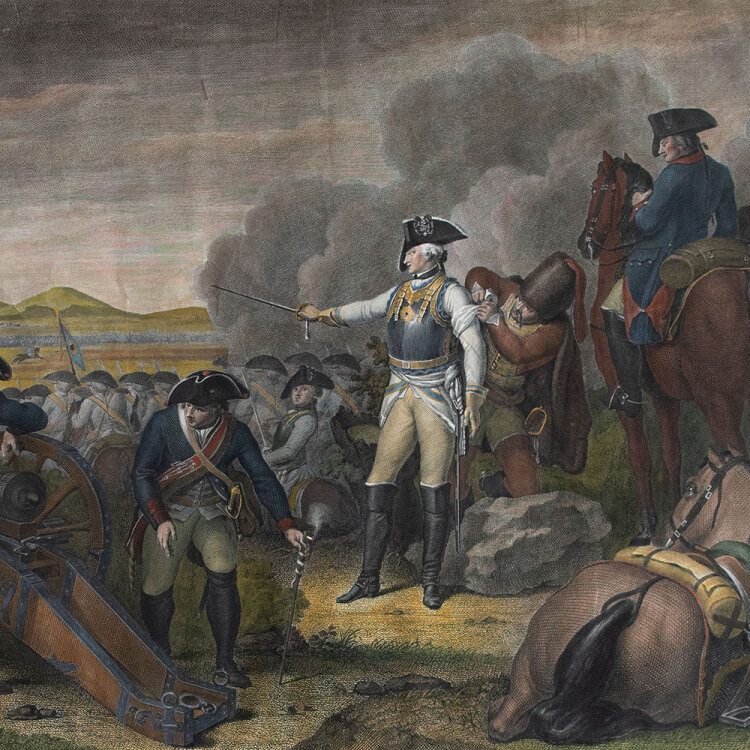 Daniel Berger - Seydlizt in der Schlacht bey Rossbach - 1799 - Kolorierter Kupferstich