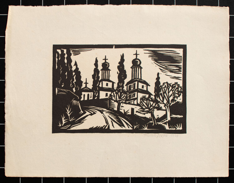 Hanna Forster - Kirchtürme in der Landschaft - 1924...
