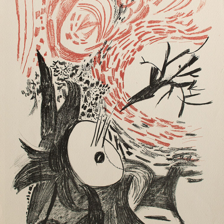 René Graetz - Sturm - 1974 - Farblithographie