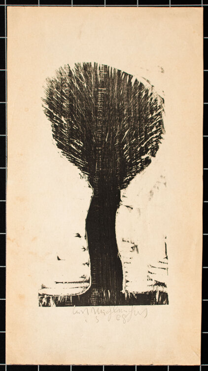Kurt Mühlenhaupt - Baum - 1968 - Holzschnitt