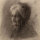 Margarete Fockin - Porträt einer Alten - um 1888 - Kohlestiftzeichnung
