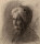 Margarete Fockin - Porträt einer Alten - um 1888 - Kohlestiftzeichnung