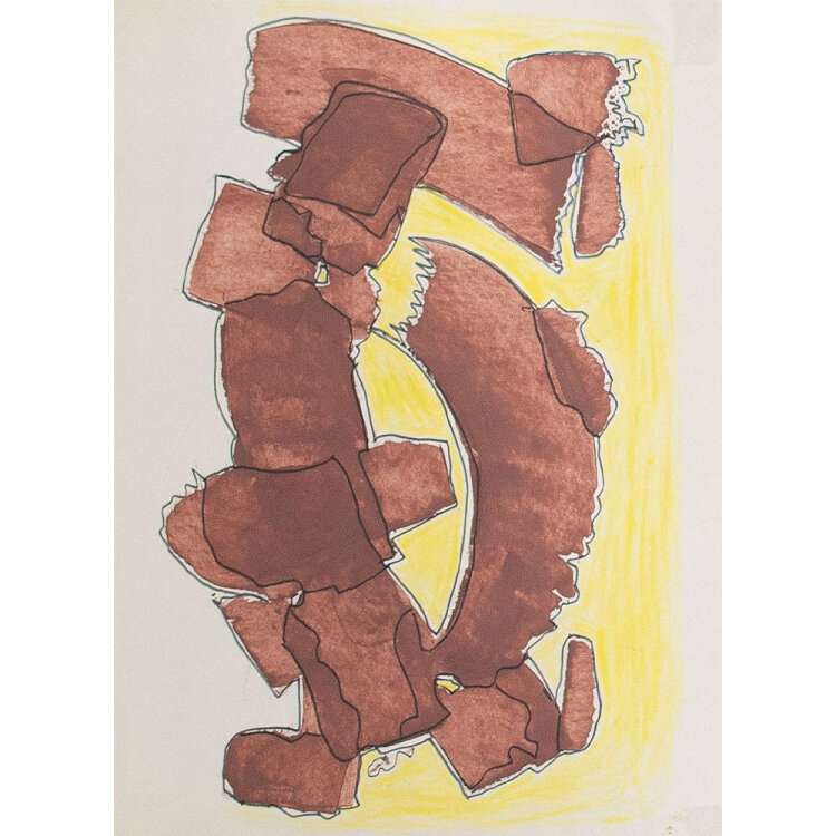 Hellmuth Müller-Leutert - Studien. 2 Blätter - undatiert - lavierte und aquarellierte Federzeichnung