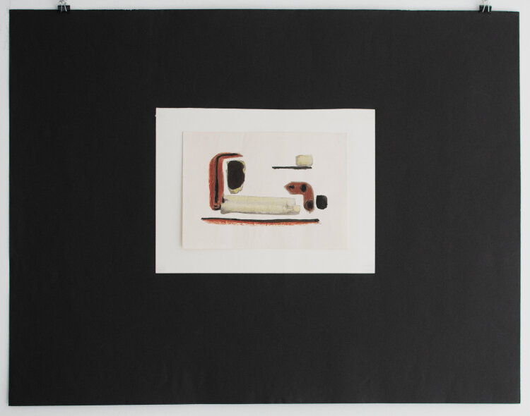 Hellmuth Müller-Leutert - Abstrakte Komposition. - undatiert - Aquarell und Kreide