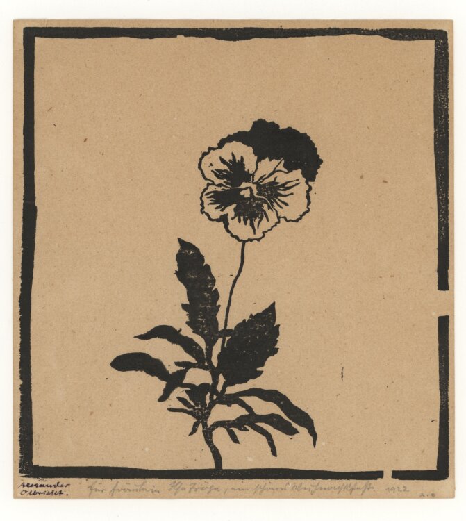 Alexander Olbricht - Stiefmütterchen - 1922 -...