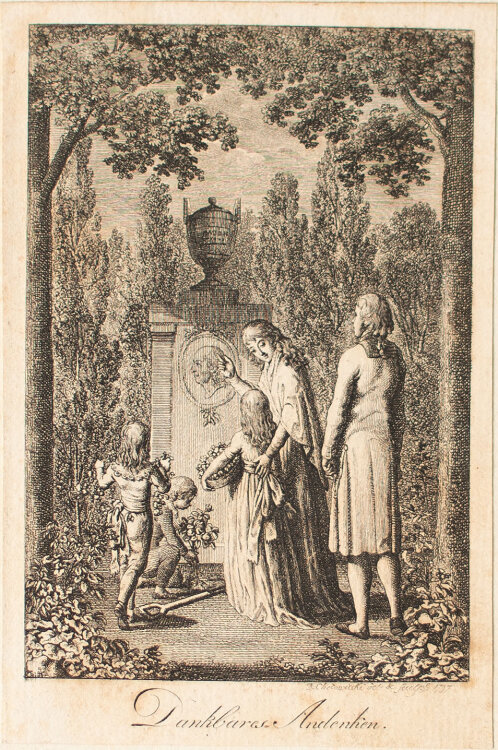 Daniel Nikolaus Chodowiecki - Dankbares Andenken - 1797 - Radierung