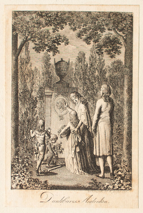 Daniel Nikolaus Chodowiecki - Dankbares Andenken - 1797 - Radierung